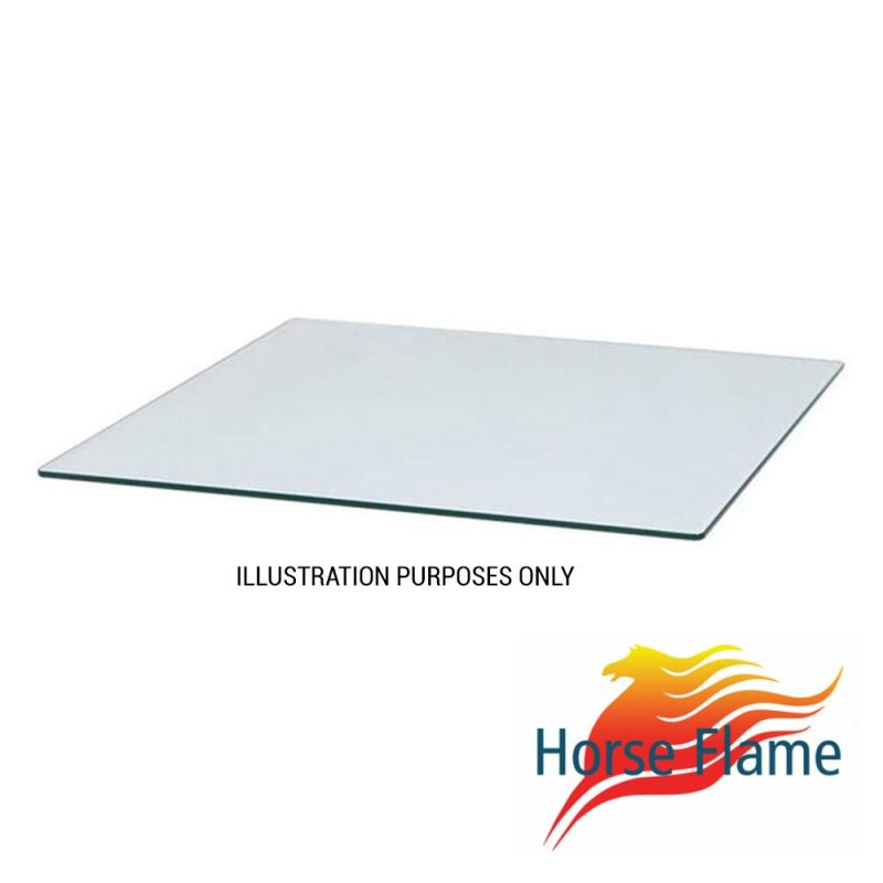 Horse Flame Stove Glass